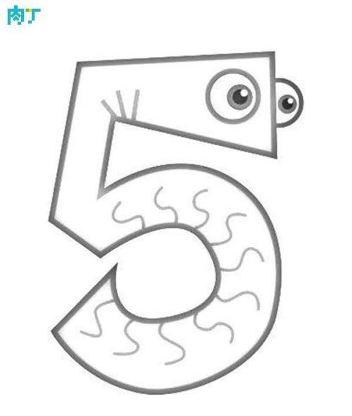 下载数字5简笔画