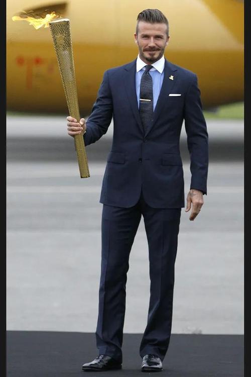 贝克汉姆打造优雅绅士范,西装 背头,魅力独自一档