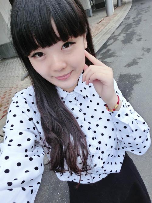 小妍家秋冬 韩版宽松波点衬衫打底衫 厚实长袖雪纺衫潮女