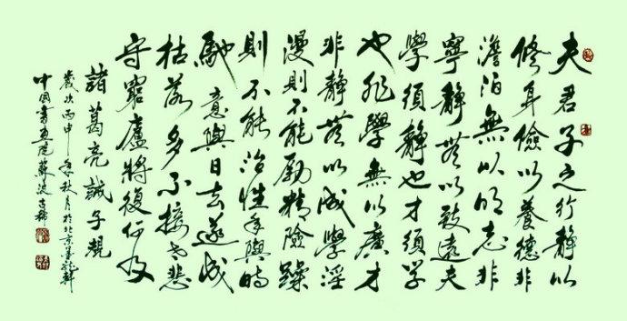 苏波为贾友潮创作【诸葛亮戒子规】_书法家苏波_新浪