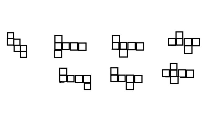 正方体展开图有哪几种