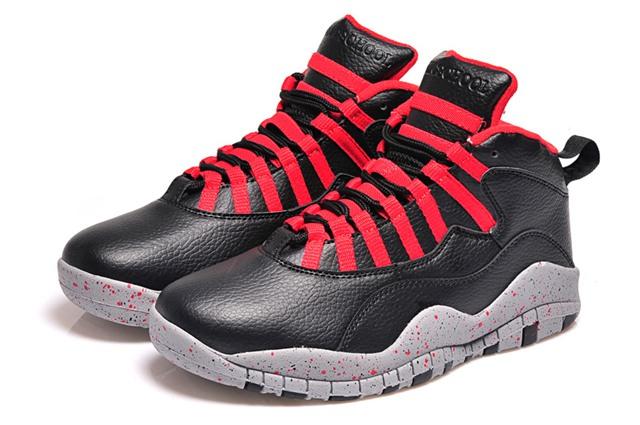 air jordan 10 retro 乔丹篮球鞋 2015复刻aj10篮球鞋 黑灰41-47