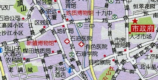 新疆铁路地图高清版