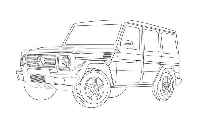 奔驰越野矢量图片