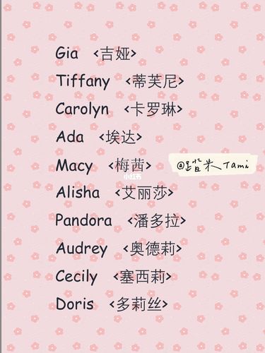 超好听的女生英文名大全_英语学习_素材_素材其他