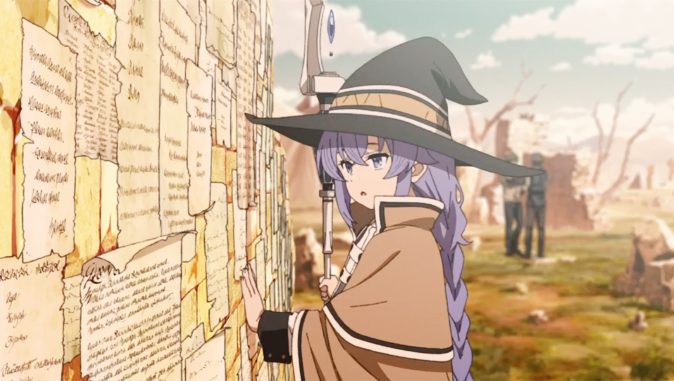 无职转生 ~到了异世界就拿出真本事~》动漫第11集中,担心鲁迪的洛琪希