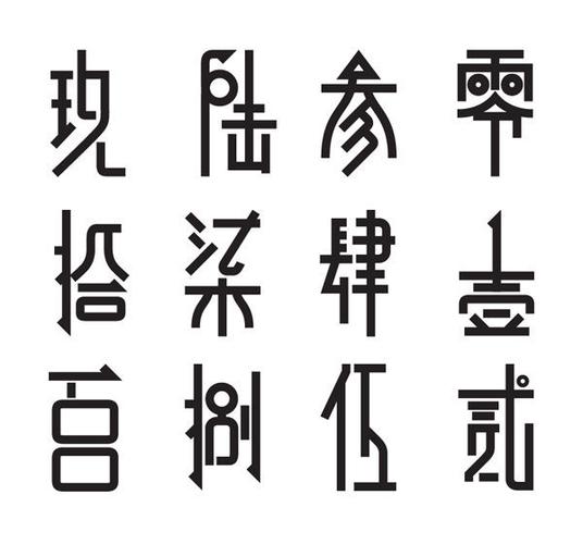 罗马数字和中国繁体数字的合并字体设计