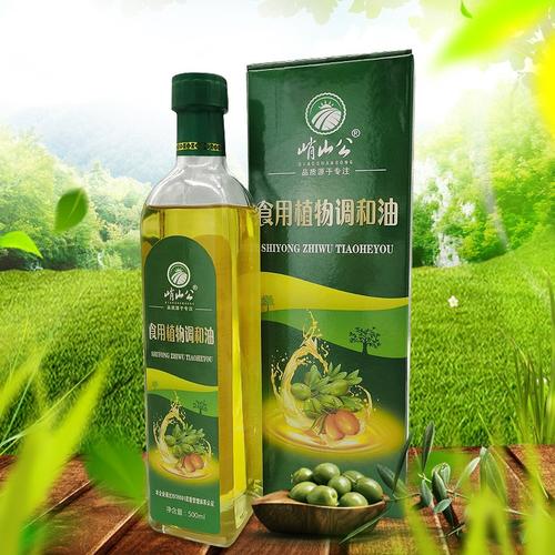 峭山公亚麻籽调和油500ml瓶装 山茶橄榄油 沙棘籽油