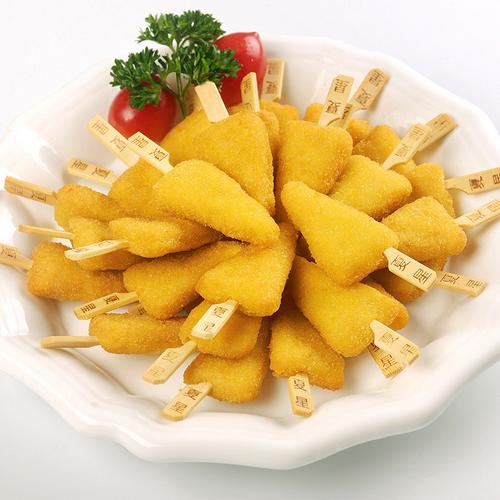 夏星黄金小吃鸡肉油炸竹签三角鸡柳