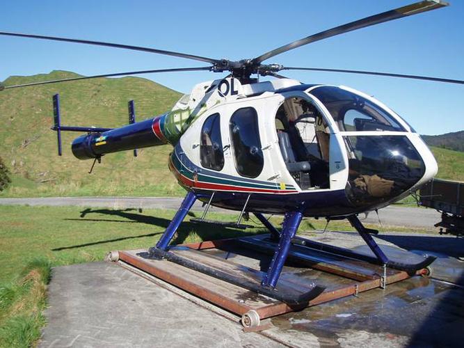 美国md-600无尾桨直升机.