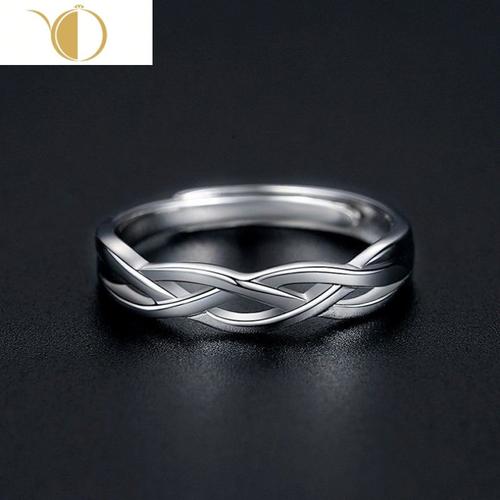 chunmi银戒指男潮韩版个性单身戒指男士开口简约食指环独身主义生日