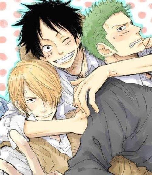 海贼王 路飞&索隆&香吉士