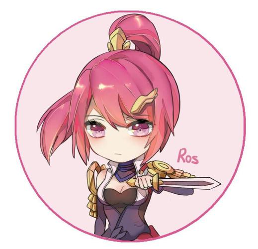 王者荣耀动漫二次元可爱五黑头像花木兰