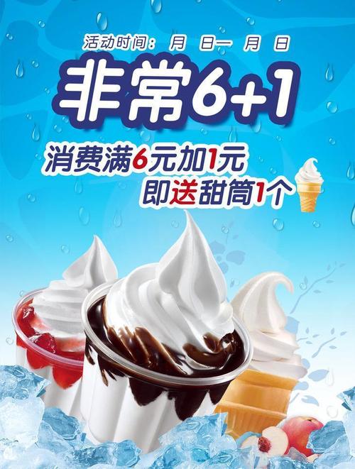 冰淇淋海报图片
