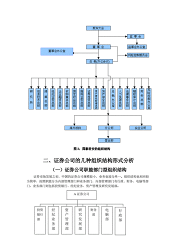 证券公司组织结构.docx
