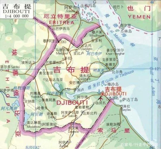 吉布提地图