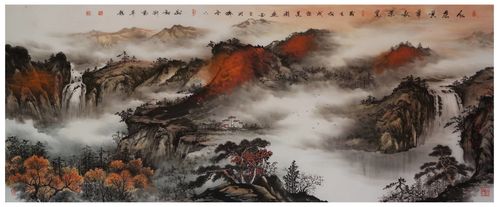 中国知名山水画画家刘剑刚老师作品欣赏
