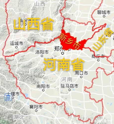 新乡市地理位置图