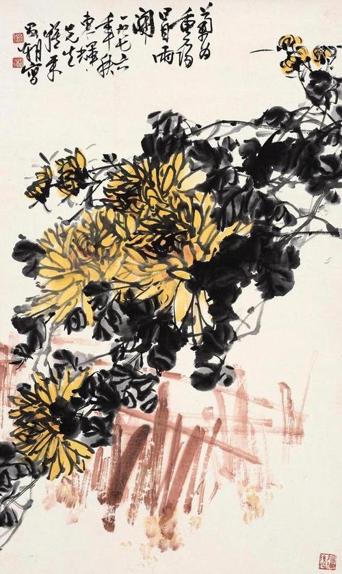 菊花开时又重阳|齐白石|赖少其|陈佩秋|石鲁|李苦禅