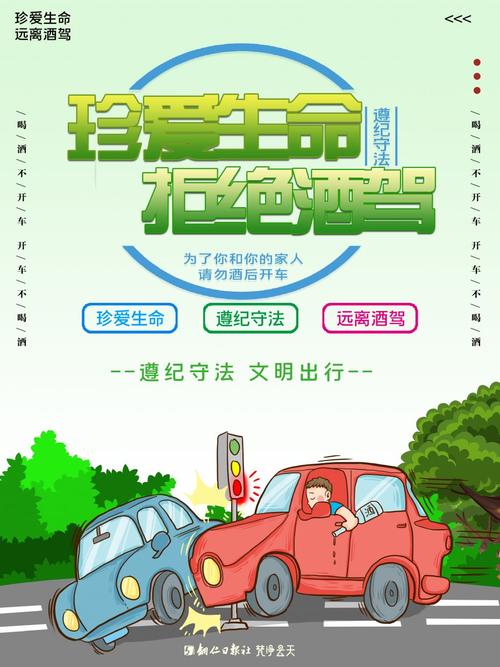 海报珍爱生命拒绝酒驾一