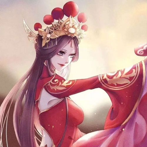 分享几组手绘卡通动漫风王者荣耀情侣头像,虞姬真的太好看了.