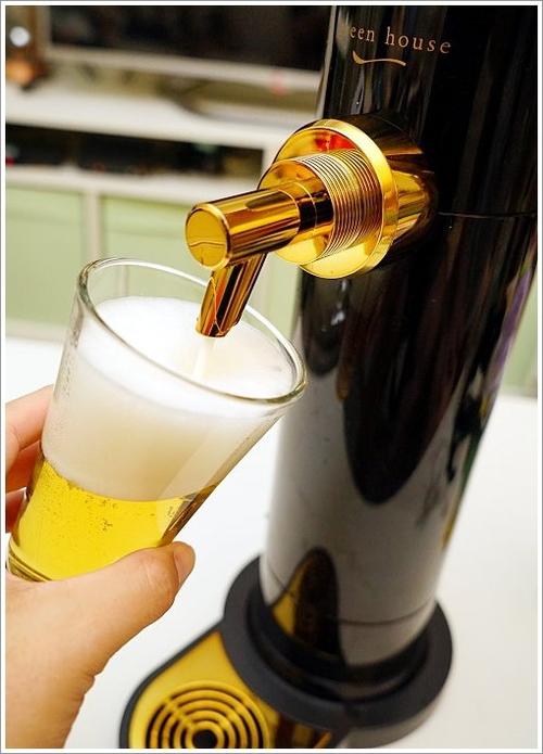 【家电】日本green house超音波啤酒泡泡机直立时尚型&手持玩乐型