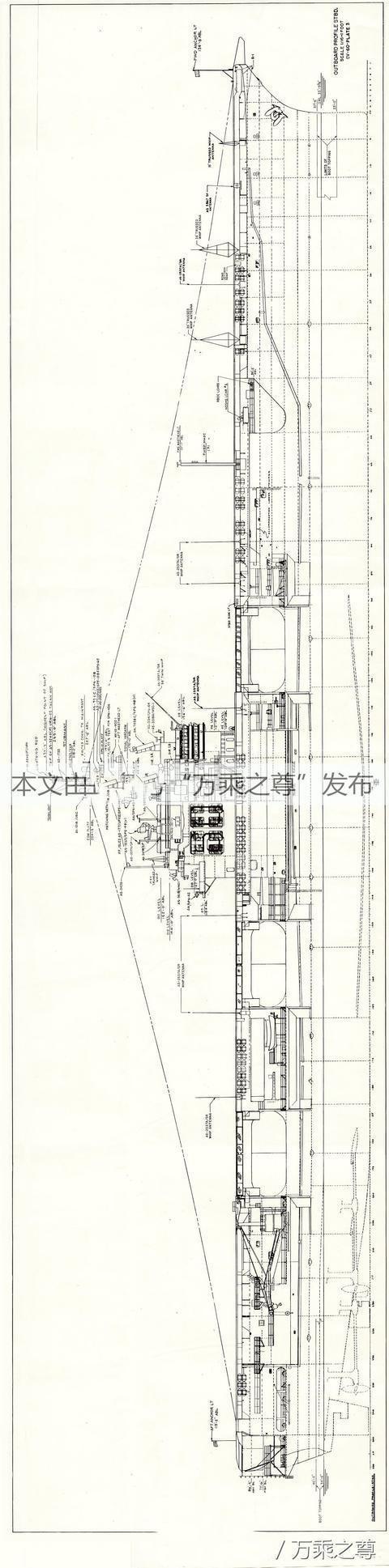 货真价实的美国海军舰船局的航空母舰设计图纸
