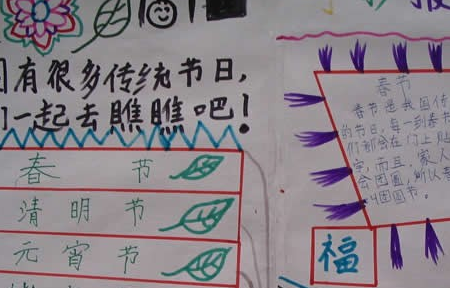 幼儿园走亲戚手抄报幼儿园手抄报