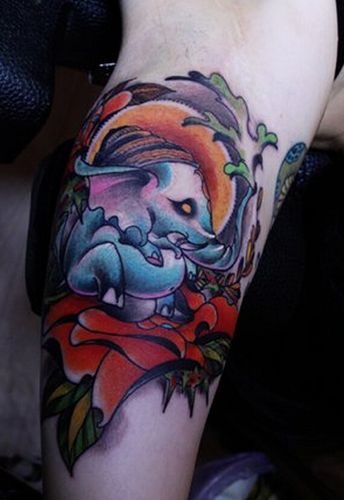 小象纹身_小象纹身图案_纹身小象图片大全_第3页 - 纹身秀