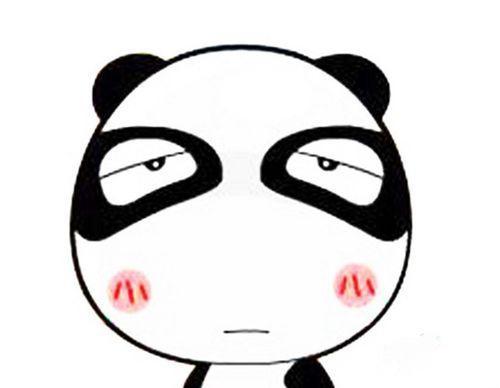黑眼圈熊猫图片卡通