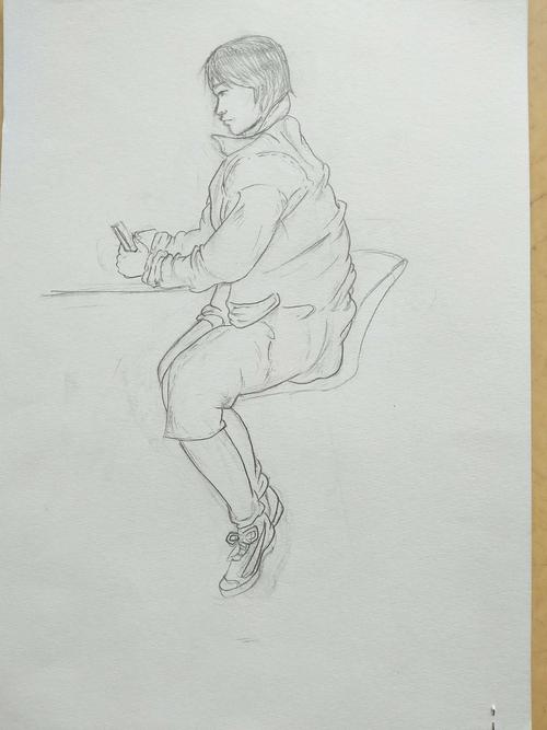 2018年11月份学生速写3级―7级考级作品展