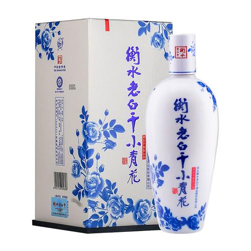 衡水老白干小青花50度500ml单瓶 老白干香型 纯粮酒