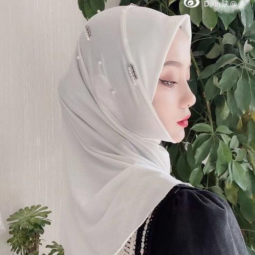 穆斯林头巾新款软帽檐手工套头纱巾帽子回族女新疆盖包头休闲头套