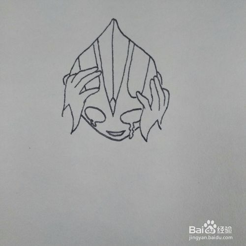 迪迦奥特曼战斗机简笔画