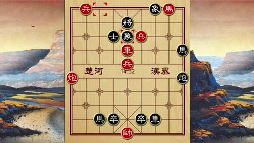 象棋:车马卒兵临城下一步绝杀,高手弃车兵,马炮杀棋如教科书