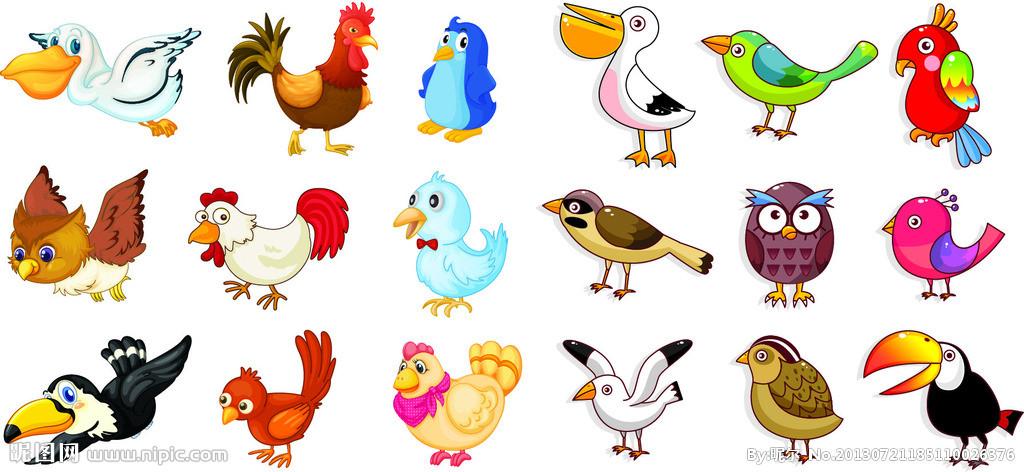 卡通鸟设计图__鸟类_生物世界_设计图库_昵图网nipic.
