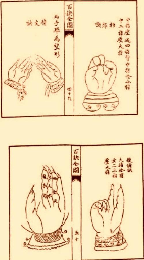 古籍里的驱魔手印·李淳风《百诀全图》