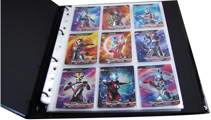 正版奥特曼豪华收藏册卡片收纳收集补充内页pr卡大号册大容量9格