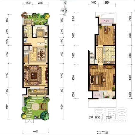 临空经济区唯一七十年叠拼别墅,送小院子.环境优美舒适