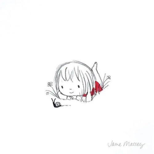 【简笔画】治愈系简笔画人物简笔画,简单温馨