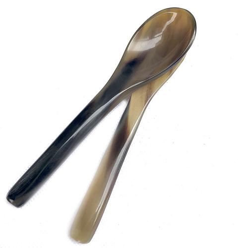 牛角调羹勺子药勺咖啡勺天然手工牛角勺汤匙儿童环保餐具可刻字