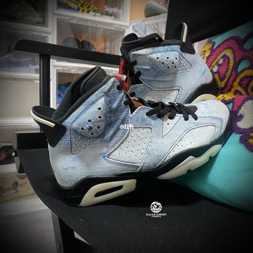 air jordan 6 retro aj6男水洗牛仔丹宁布篮球鞋货号为ct5350-401