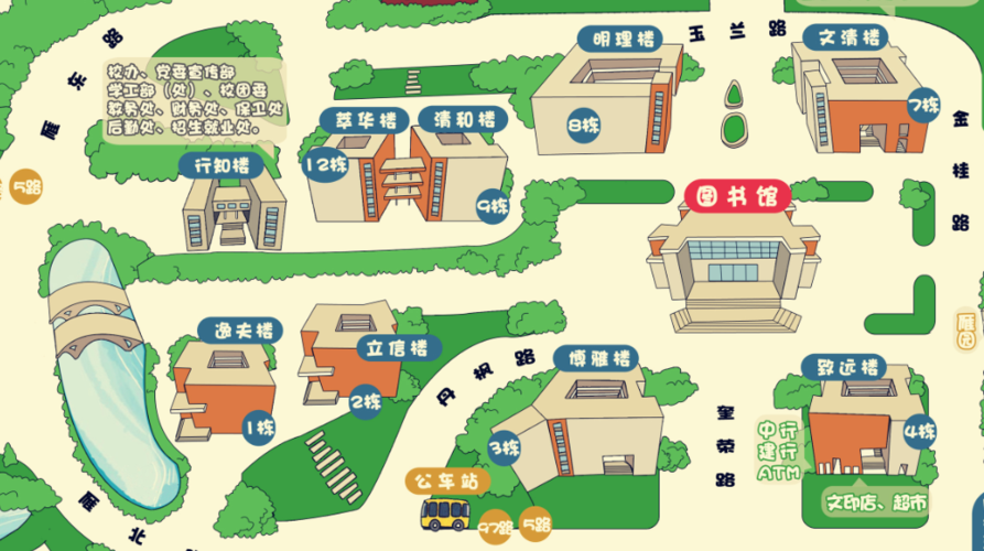 校园地图——扁平化应用