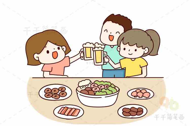 毕业回忆录回忆我们的毕业聚餐毕业季简笔画