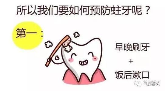 预防蛀牙简笔画