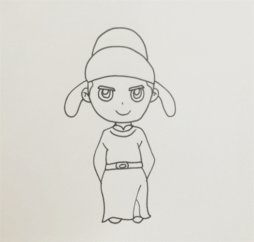 诗人李白简笔画图片怎么画