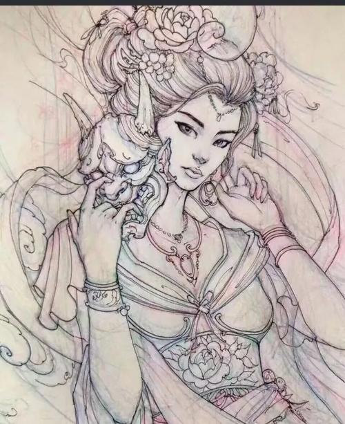 纹身素材(1期)——艺伎手稿更新