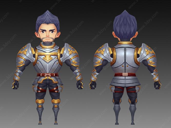 3d卡通游戏人物模型