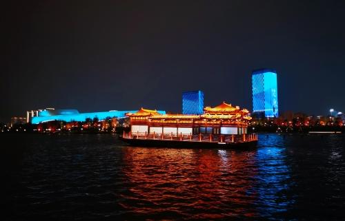 唐风画舫船亮相十四运会