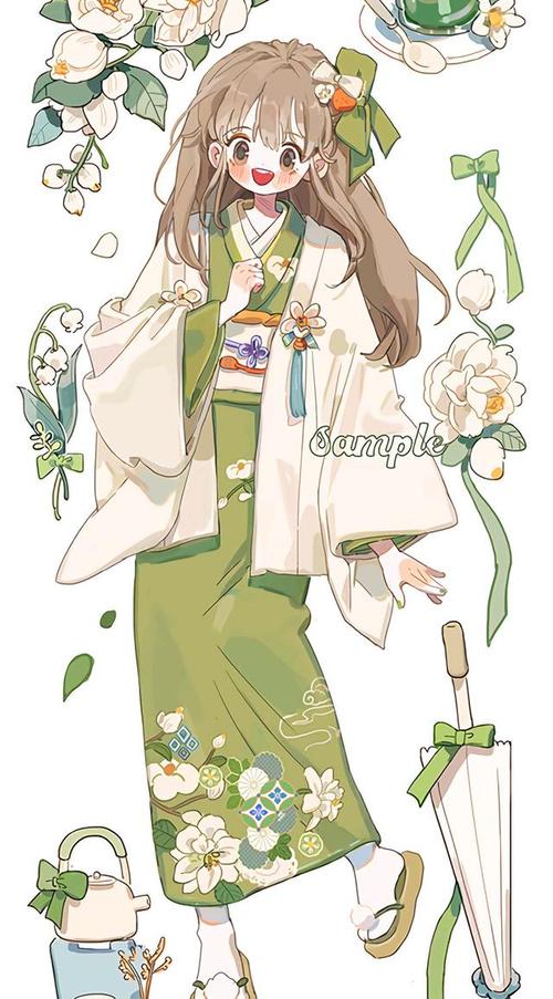 最美和服卡通版,你喜欢的衣服动漫化,会是什么样子?